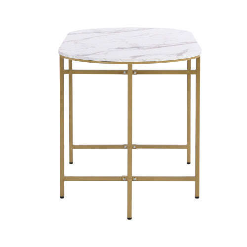 Dining Room Table Set With Six Chairs, Dining Group With White MDF Seat Cushions And Gold-plated Iron Frames, Modern Luxury Tables And Chairs