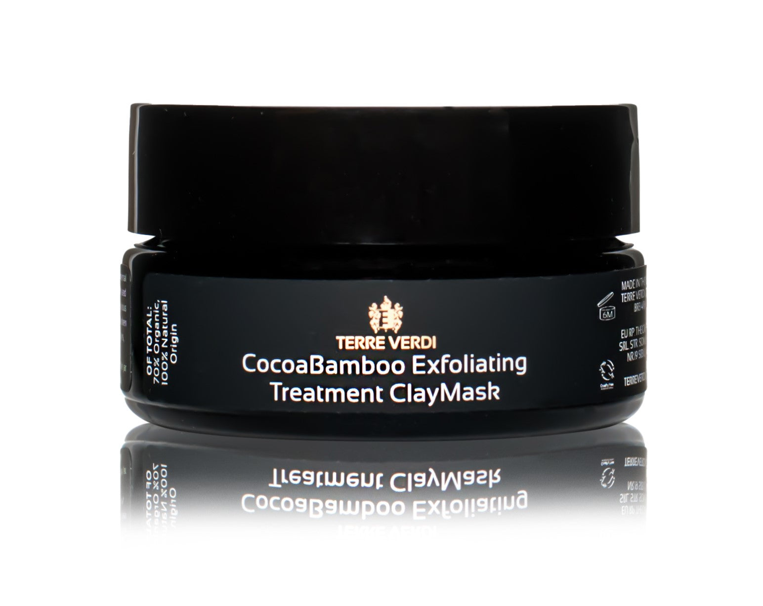 CocoaBamboo Exfoliating Treatment ClayMask for Face and Body - Natural Scrub